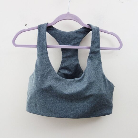 ❌SOLD❌Old Navy Medium Support PowerSoft Racerback Sports Bra in Graphite (XL) - Picture 3 of 6